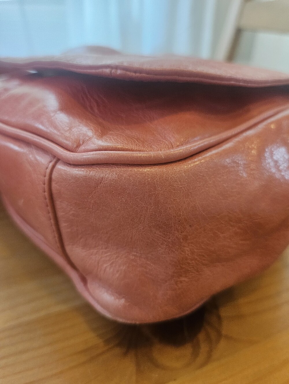 Vintage Pink Hobo International leather handbag - Picture 6 of 15